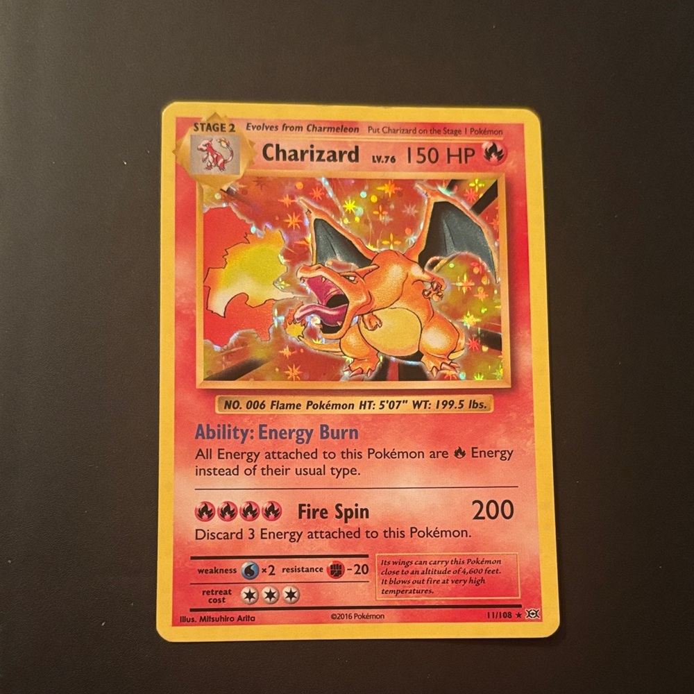 Charizard Holo 11/108 Pokémon Card